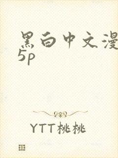黑白中文漫画15p封面