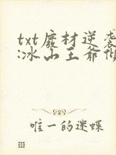 txt废材逆袭:冰山王爷倾城妃