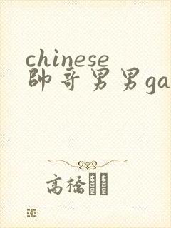 chinese帅哥男男gaygay视频