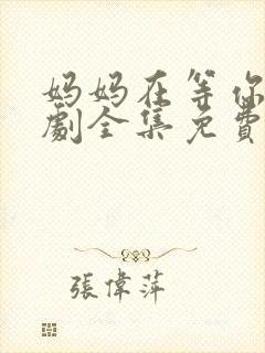 妈妈在等你电视剧全集免费播放封面