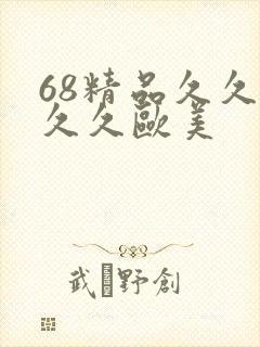 68精品久久久久久欧美