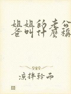 姐姐的老公的爸爸叫什么称呼