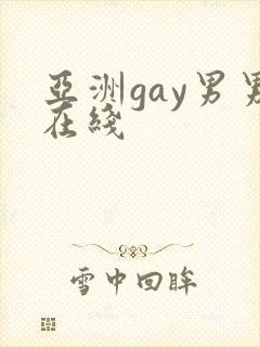 亚洲gay男男在线