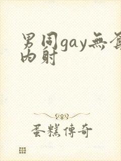 男同gay无套内射