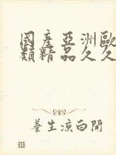 国产亚洲欧美另类精品久久久
