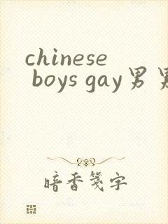 chinese boys gay男男搞基视频网站