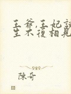 王爷,王妃说此生不复相见封面