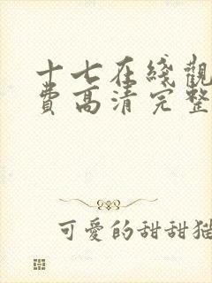 十七在线观看免费高清完整版电视剧