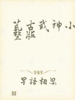 荒古武神小说完整版封面