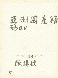 亚洲国产精品乱码av封面