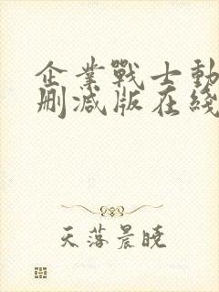 企业战士动漫未删减版在线观看