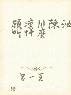 顾凛川陈泌小说叫什么