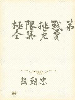极限挑战第4季全集免费