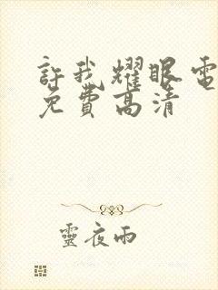 许我耀眼电视剧免费高清