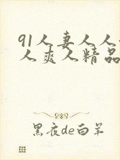 91人妻人人澡人爽人精品封面