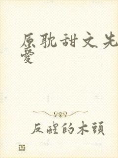 原耽甜文先婚后爱