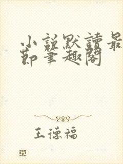 小说默读最新章节笔趣阁封面