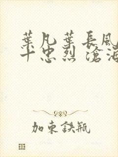 叶凡叶长风一门十忠烈 沧海残阳