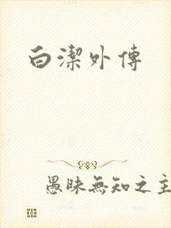 白洁外传封面