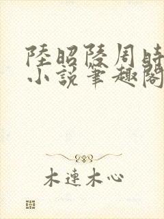 陆昭陵周时阅的小说笔趣阁