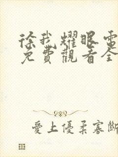 徐我耀眼电视剧免费观看全集高清版