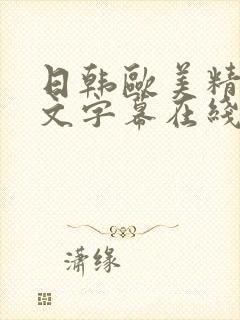 日韩欧美精品中文字幕在线