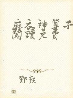 麻衣神算子免费阅读免费