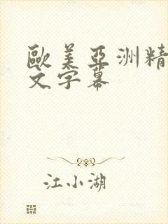 欧美亚洲精品中文字幕