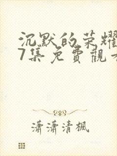 沉默的荣耀第37集免费观看