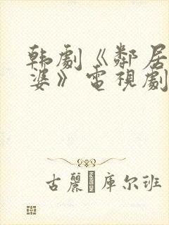 韩剧《邻居的老婆》电视剧我的后妈封面