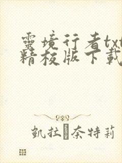 灵境行者txt精校版下载