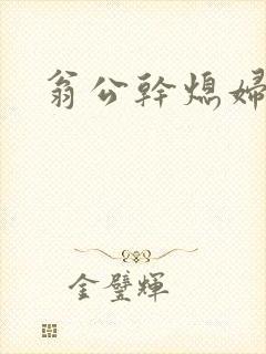 翁公干熄妇封面