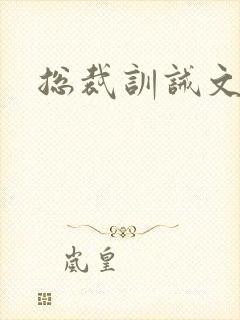 总裁训诫文