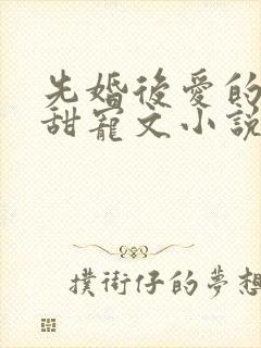 先婚后爱的短篇甜宠文小说
