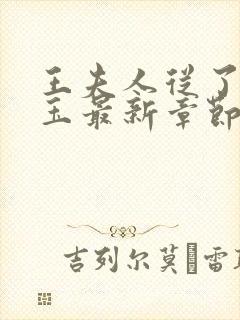 王夫人从了贾宝玉最新章节列表