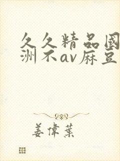 久久精品国产亚洲不av麻豆