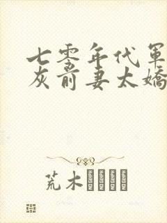 七零年代军婚炮灰前妻太娇媚