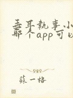 垂耳执事小说在哪个app可以看封面