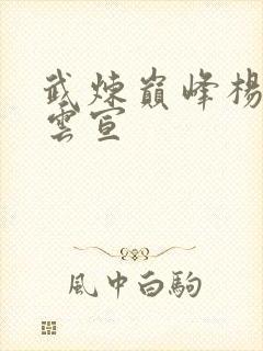 武炼巅峰杨开上云宣封面
