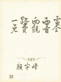 一路向西电视剧免费观看全集