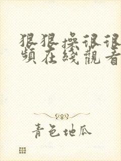 狠狠操很很干视频在线观看