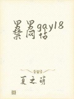 男男gay18禁网站