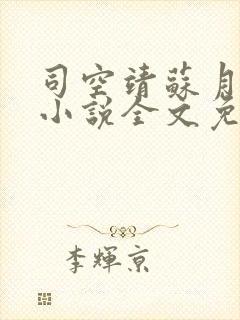 司空靖苏月汐的小说全文免费阅读