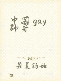 中国 gay 帅哥