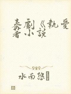 泰剧《执爱》原著小说封面