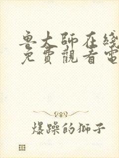 鲁大师在线播放免费观看电视剧全集封面