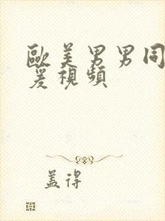 欧美男男同性做爰视频