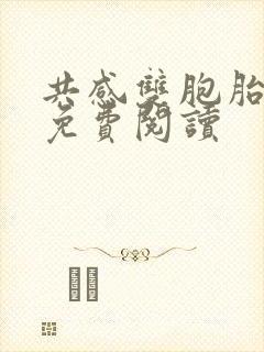 共感双胞胎小说免费阅读