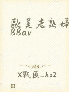 欧美老熟妇8888av