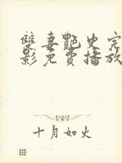双妻艳史完整电影免费播放